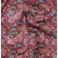 thumbnail image 1 of Soimoi Poly Taffeta Red Fabric By the Yard - 56 Inch Wide - Florals Print Fabric - Elegant and Timeless Patterns for Fashion and Home Decor Printed Fabric, 1 of 6