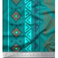 thumbnail image 1 of Soimoi Polyester Crepe Fabric Aztec Geometric Print Fabric by The Yard 52 Inch Wide, 1 of 3