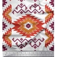 thumbnail image 1 of Soimoi Polyester Crepe Fabric Aztec Kilim Decor Fabric Printed Yard 52 Inch Wide, 1 of 1