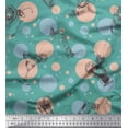 thumbnail image 1 of Soimoi Polyester Crepe Fabric Dot & Cocktail Beverages Decor Fabric Printed Yard 42 Inch Wide, 1 of 1