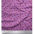 thumbnail image 1 of Soimoi Polyester Crepe Fabric Dot,Floral & Strawberry Fruits Print Sewing Fabric Yard 42 Inch Wide, 1 of 1