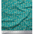 thumbnail image 1 of Soimoi Polyester Crepe Fabric Dot,Leaves & Floral Artistic Print Fabric by Yard 42 Inch Wide, 1 of 1