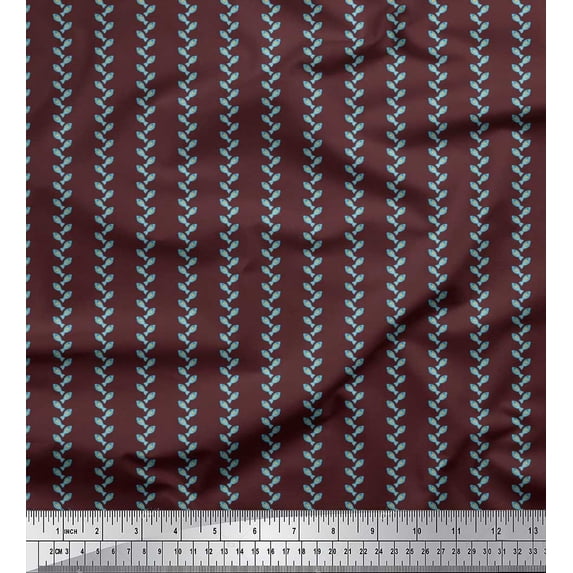 Soimoi Polyester Crepe Fabric Fish Shirting Printed Craft Fabric by The Yard 42 Inch Wide