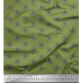 thumbnail image 1 of Soimoi Polyester Crepe Fabric Floral Block Print Fabric by Yard 42 Inch Wide, 1 of 3