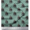 thumbnail image 1 of Soimoi Polyester Crepe Fabric Gorilla Animal Print Fabric by The Yard 52 Inch Wide, 1 of 1
