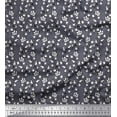 thumbnail image 1 of Soimoi Polyester Crepe Fabric Leaves & Floral Block Print Fabric by The Yard 42 Inch Wide, 1 of 3