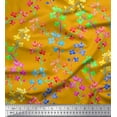 thumbnail image 1 of Soimoi Polyester Crepe Fabric Lilac Floral Print Fabric by Yard 42 Inch Wide, 1 of 3
