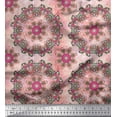 thumbnail image 1 of Soimoi Polyester Crepe Fabric Mandala Kaleidoscope Print Sewing Fabric Yard 52 Inch Wide, 1 of 1