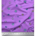 thumbnail image 1 of Soimoi Polyester Crepe Fabric Moth & Light Bug Insects Print Sewing Fabric Yard 42 Inch Wide, 1 of 3