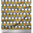 thumbnail image 1 of Soimoi Polyester Crepe Fabric Penguin Ocean Print Sewing Fabric Yard 52 Inch Wide, 1 of 3
