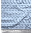 thumbnail image 1 of Soimoi Polyester Crepe Fabric Plus Sign Shirting Decor Fabric Printed Yard 52 Inch Wide, 1 of 1