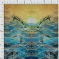 thumbnail image 1 of Soimoi Polyester Crepe Fabric Sea Panel Print Fabric by The Yard 42 Inch Wide, 1 of 3