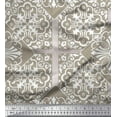 thumbnail image 1 of Soimoi Polyester Crepe Fabric Square & Damask Patchwork Printed Craft Fabric by The Yard 42 Inch Wide, 1 of 1