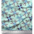 thumbnail image 1 of Soimoi Polyester Crepe Fabric Tiles Moroccan Decor Fabric Printed Yard 52 Inch Wide, 1 of 1