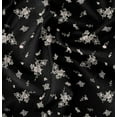 thumbnail image 1 of Soimoi Polyester Fleece Black Fabric By the Yard - 56 Inch Wide - Florals, Leaves Print Fabric - Elegant & Beautiful Patterns for Fashion and Home Decor Printed Fabric, 1 of 6