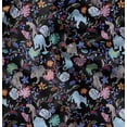thumbnail image 1 of Soimoi Polyester Fleece Black Fabric By the Yard - 56 Inch Wide - Leopard Animal Print Textile - Stylish and Trendy Patterns for Apparel Printed Fabric, 1 of 6