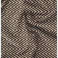thumbnail image 1 of Soimoi Polyester Fleece Black Fabric By the Yard - 56 Inch Wide - Black Zig Zag Geometric Material - Artistic and Modern Patterns for Various Uses Printed Fabric, 1 of 6