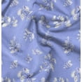 thumbnail image 1 of Soimoi Polyester Fleece Blue Fabric By the Yard - 56 Inch Wide - Leaves Pattern Fabric - Botanical and Elegant Designs for Various Uses Printed Fabric, 1 of 6