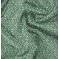 thumbnail image 1 of Soimoi Polyester Fleece Green Fabric By the Yard - 56 Inch Wide - Florals, Leaves Print Fabric - Elegant & Beautiful Patterns for Fashion and Home Decor Printed Fabric, 1 of 6