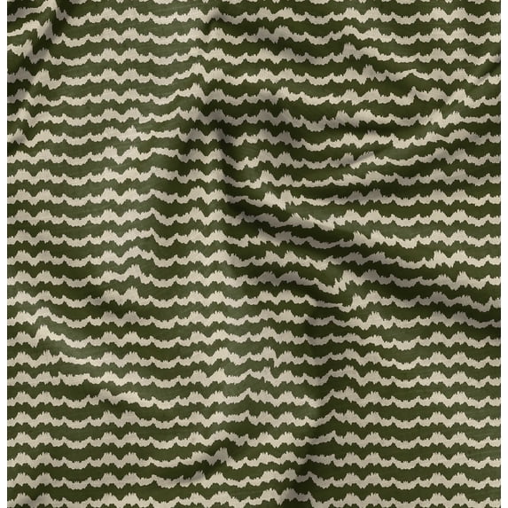 Soimoi Polyester Fleece Green Fabric By the Yard - 56 Inch Wide - Abstracts Art Fabric - Contemporary and Unique Patterns for Creative Projects Printed Fabric