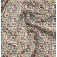 thumbnail image 1 of Soimoi Polyester Fleece White Fabric By the Yard - 56 Inch Wide - Florals Print Fabric - Elegant and Timeless Patterns for Fashion and Home Decor Printed Fabric, 1 of 6