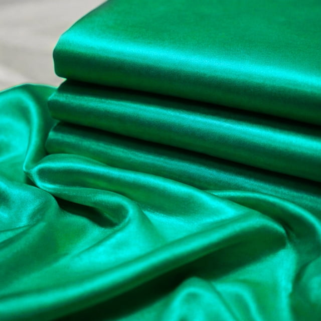 Soimoi Polyester Satin Fabric – 42 Inch Wide, Soft Shiny Silky 100% ...