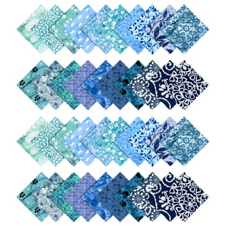 40 5 Quilting Fabric Squares Pre Cut Quilting Charm Blue Batiks – ASA  College: Florida
