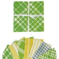 thumbnail image 1 of Soimoi Precut 10-inch Check Prints Cotton Fabric Bundle Quilting Squares Charm Pack DIY Patchwork Sewing Craft- Light Green & Mustard Yellow, 1 of 7