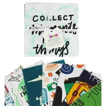 Soimoi Precut 10-inch Travel Prints Cotton Fabric Bundle Quilting Squares Charm Pack DIY Patchwork Sewing Craft- Multicolor