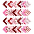 thumbnail image 1 of Soimoi Precut 10-inch Valentine Prints Cotton Fabric Bundle Quilting Squares Charm Pack DIY Patchwork Sewing Craft- Pink-White & Red, 1 of 7