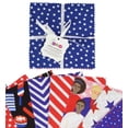 thumbnail image 1 of Soimoi Precut 5-inch American Flag Color Prints Cotton Fabric Bundle Quilting Squares Charm Pack DIY Patchwork Sewing Craft-, 1 of 7