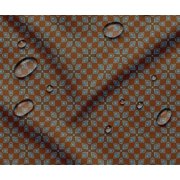 Soimoi Printed Waterproof Taffeta Fabric - Brown Geometric Print | 56" Wide | For Outdoor Cushions, Awnings, Table Covers & Upholstery Projects, By 10 Yard