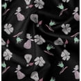 thumbnail image 1 of Soimoi Pure Silk Black Fabric By the Yard - 42 Inch Wide - Florals Print Fabric - Elegant and Timeless Patterns for Fashion and Home Decor Printed Fabric, 1 of 6