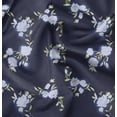 thumbnail image 1 of Soimoi Pure Silk Blue Fabric By the Yard - 42 Inch Wide -Floral & Leaf Floral Pattern Fabric - Botanical and Elegant Designs for Various Uses Printed Fabric, 1 of 6