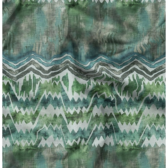 Soimoi Pure Silk Blue Fabric By the Yard - 42 Inch Wide -Tie & Dye Fabric - Colorful and Bohemian Prints for Fashion and Crafts Printed Fabric