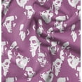 thumbnail image 1 of Soimoi Pure Silk Pink Fabric By the Yard - 42 Inch Wide - Human Face Textile - Artistic Human Face Patterns for Stylish Creations Printed Fabric, 1 of 6