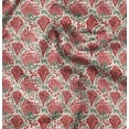 thumbnail image 1 of Soimoi Pure Silk Red Fabric By the Yard - 42 Inch Wide - Florals Print Fabric - Elegant and Timeless Patterns for Fashion and Home Decor Printed Fabric, 1 of 1