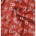 thumbnail image 1 of Soimoi Pure Silk Red Fabric By the Yard - 42 Inch Wide - Paisley Pattern Fabric - Botanical and Elegant Designs for Various Uses Printed Fabric, 1 of 6