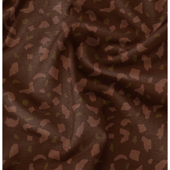 Soimoi Pure Silk Red Fabric - By the Yard - 42 Inch Wide - Abstracts Art Fabric - Contemporary and Unique Patterns for Creative Projects Printed Fabric