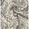 thumbnail image 1 of Soimoi Pure Silk White Fabric By the Yard - 42 Inch Wide - Paisley Pattern Fabric - Timeless and Intricate Designs for Fashion Printed Fabric, 1 of 1