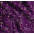 thumbnail image 1 of Soimoi Purple Cotton Cambric Fabric Grass & Wildflower Floral Print Sewing Fabric Yard 56 Inch Wide, 1 of 7