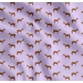 thumbnail image 1 of Soimoi Purple Cotton Cambric Fabric Horse & Dot Animal Print Sewing Fabric Yard 42 Inch Wide, 1 of 7