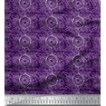 thumbnail image 1 of Soimoi Purple Cotton Duck Fabric Blocks Block Print Fabric by Yard 44 Inch Wide, 1 of 3