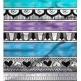 thumbnail image 1 of Soimoi Purple Cotton Duck Fabric Heart Stripe Printed Craft Fabric by the Yard 44 Inch Wide, 1 of 3