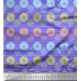 thumbnail image 1 of Soimoi Purple Cotton Duck Fabric Stripe & Mandala Fabric Prints By Yard 56 Inch Wide, 1 of 3
