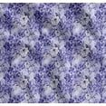 thumbnail image 1 of Soimoi Purple Cotton Poplin Fabric Leaves,Periwinkle & Camellia Floral Printed Craft Fabric by the Yard 42 Inch Wide, 1 of 7