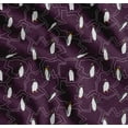 thumbnail image 1 of Soimoi Purple Cotton Poplin Fabric Penguin Ocean Print Sewing Fabric Yard 42 Inch Wide, 1 of 7