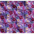 thumbnail image 1 of Soimoi Purple Cotton Poplin Fabric Pink & Purple Floral Watercolor Print Sewing Fabric BTY 56 Inch Wide, 1 of 7