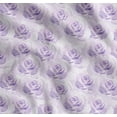 thumbnail image 1 of Soimoi Purple Cotton Poplin Fabric Rose Floral Decor Fabric Printed Yard 42 Inch Wide, 1 of 7