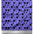 thumbnail image 1 of Soimoi Purple Cotton Voile Fabric Brush Stroke Abstract Print Fabric by the Yard 42 Inch Wide, 1 of 3